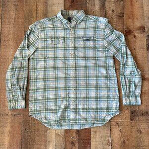 Vineyard Vines Mens Performance Harbor Button Down Long Sleeve Shirt M Plaid